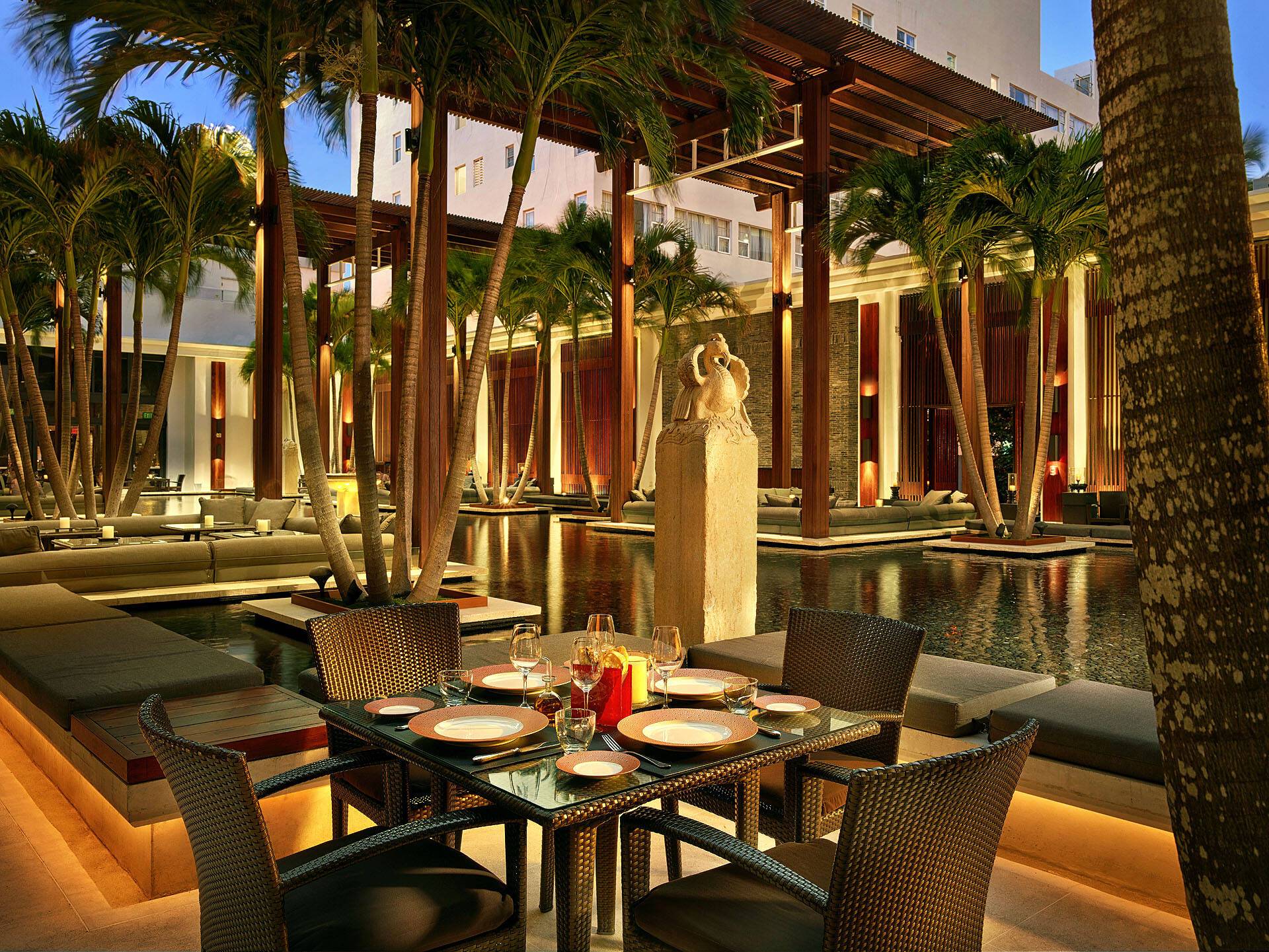 Séjour de Luxe à Miami Beach en Floride au Setai Hotel, à l'ambiance