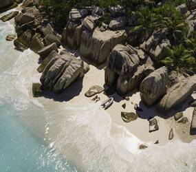 Raffles Seychelles Island Hopping Aerial