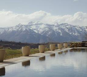 Amangani Etats Unis Wyoming Piscine Exterieur