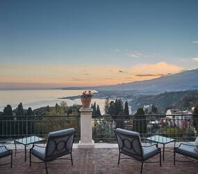 Grand Hotel Timeo Taormine Sicile Vue Etna
