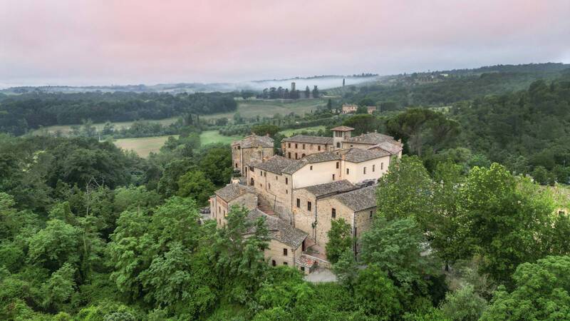 Castel Monastero Toscane Vue