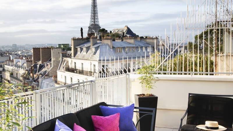 Hotel Sers Paris Chambre Eiffel Eiffel Suite Terrasse