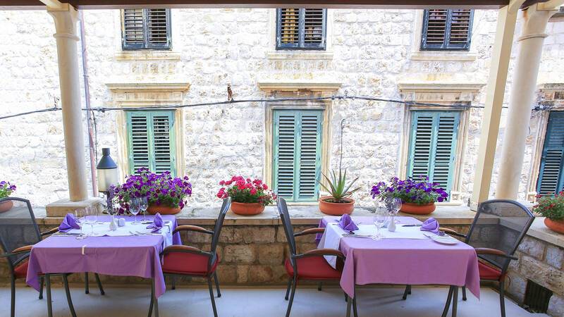 Pucic Palace Dubrovnik Croatie restaurant terrasse Adriatic Images