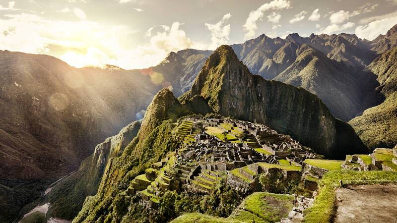 Machu Picchu Vue Aerienne Perou