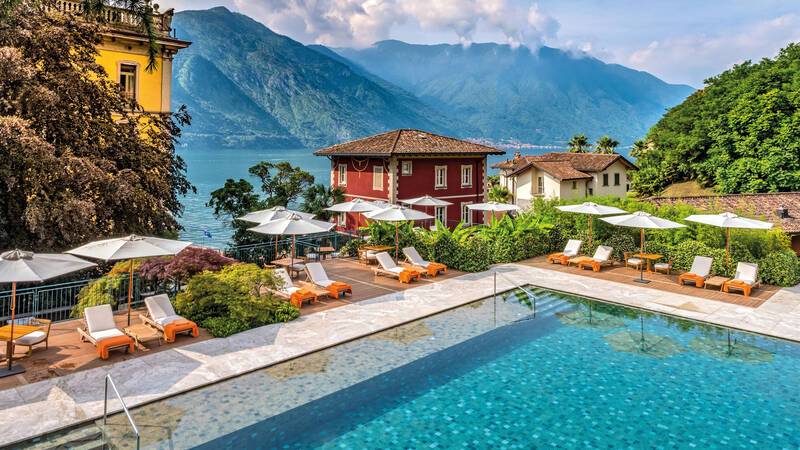 Grand Hotel Tremezzo Lac Come Italie Flowers Pool