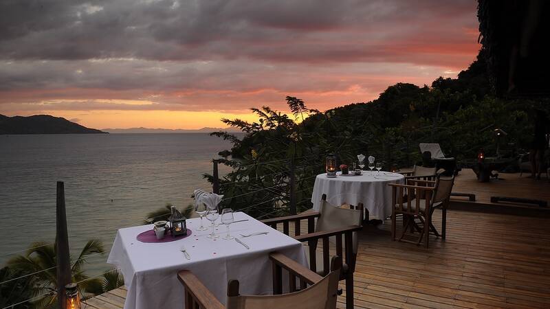 Tsara Komba Lodge Madagascar Sunset Dinner