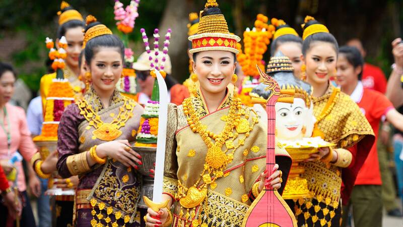 Circuit Laos Luang Prabang Songkarn festival
