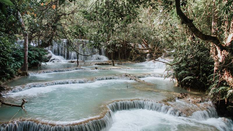 Laos Luang Prabang water stream christine wehrmeier