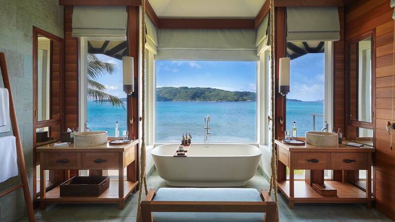 Seychelles Six Senses Zil Pasyon villa bathroom