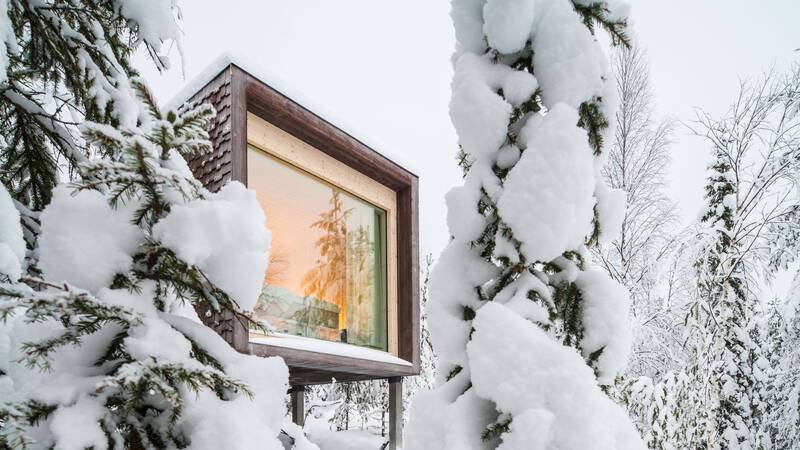 Laponie Finlandaise Arctic TreeHouse Exterieur Hiver