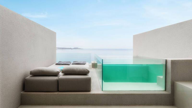 Domes White Coast Milos Veranda with Private Glass Pool