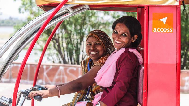 Pink rickshaw