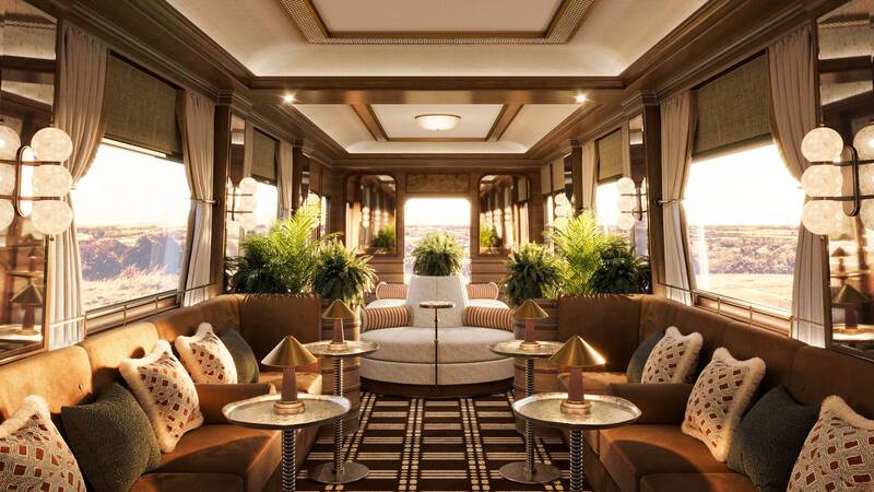 Britannic Explorer Belmond train wagon observation