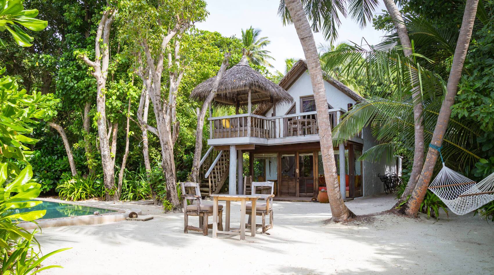 Soneva Fushi Villa Crusoe Chambre Maldives