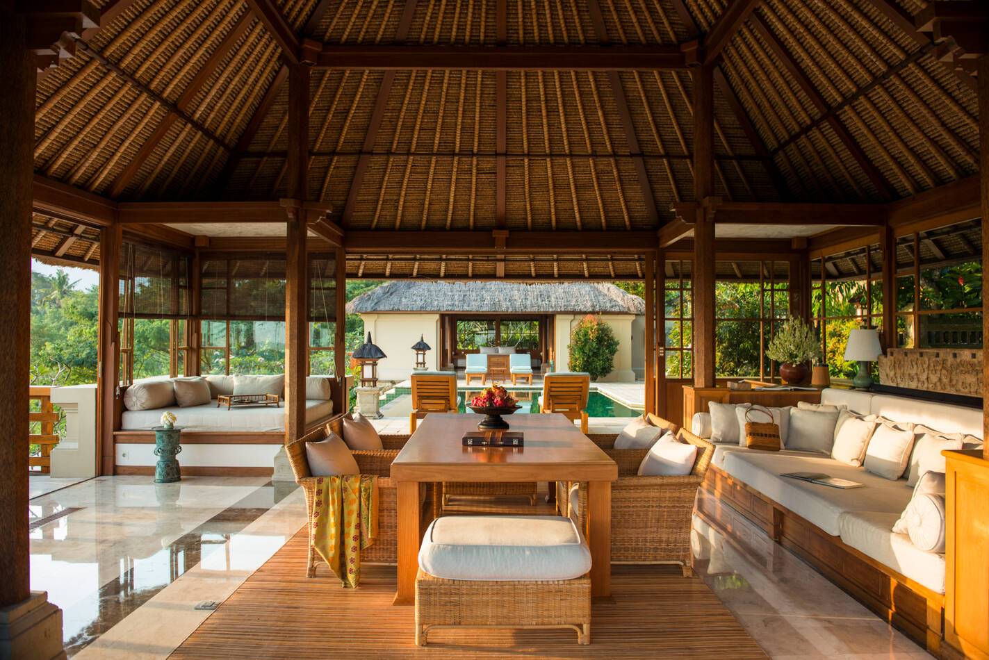 Amandari Villa Lounge Bali Indonesie Amanresorts