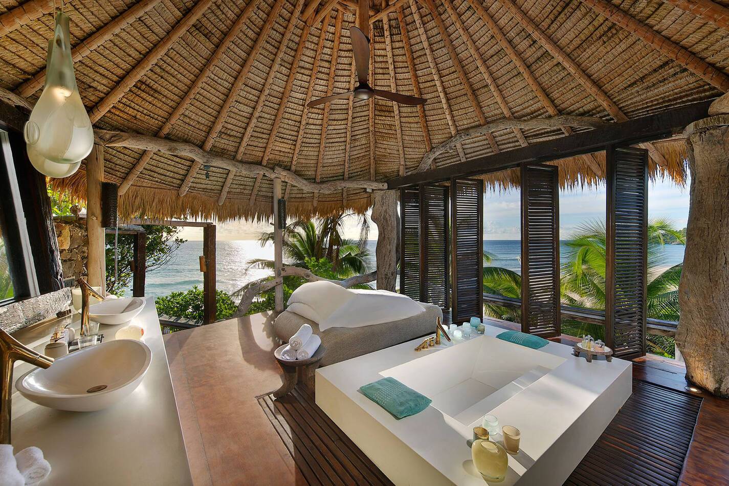 North Island Seychelles Villa Bathroom