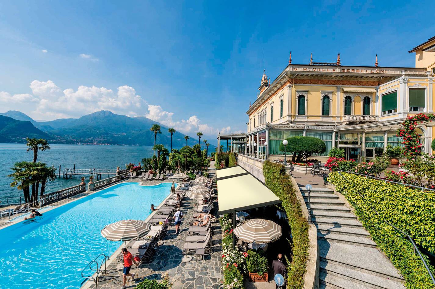 Grand Hotel Villa Serbelloni Lac Come Piscine Vue