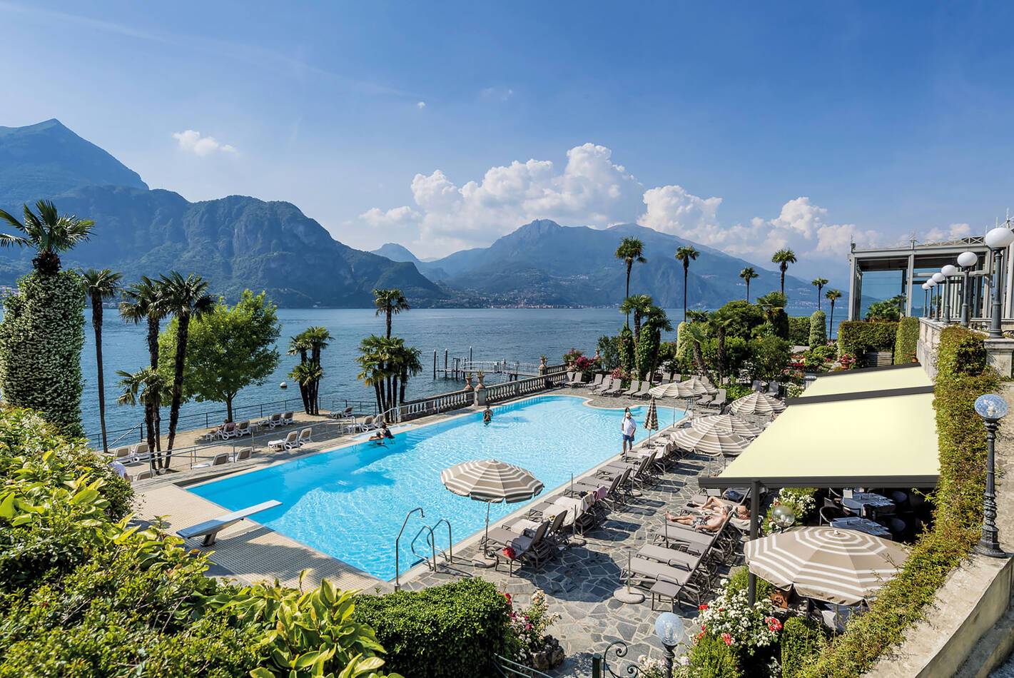 Grand Hotel Villa Serbelloni Lac Come Piscine Vue