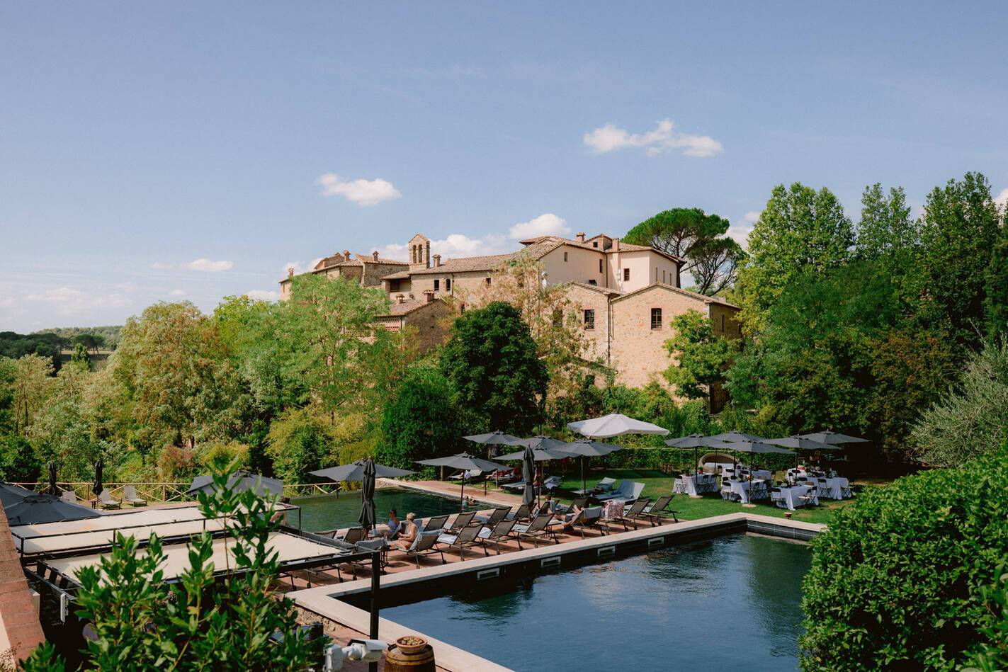 Castel Monastero Toscane Piscine