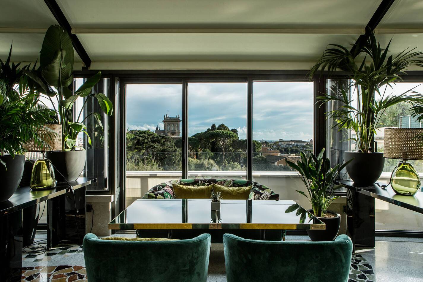 Sofitel Villa Borghese Rome Settimo Restaurant Vue