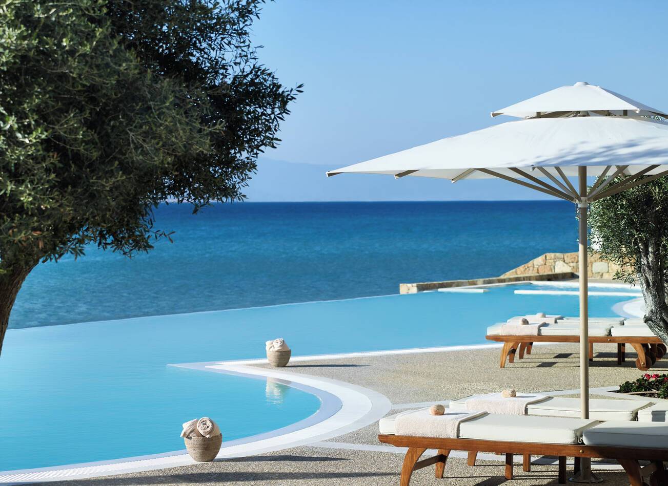 Sani Resort Thessalonique Grece Infinity Pool