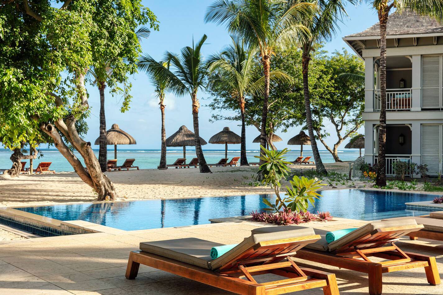 The St Regis Le Morne Resort Maurice garden pool