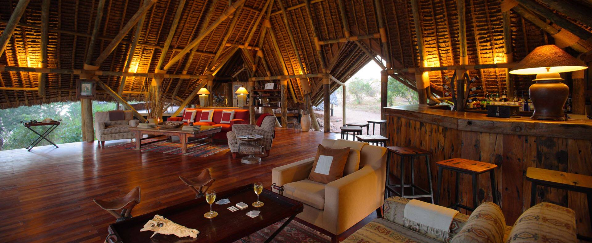 Tanzanie Jongomero Camp Lounge