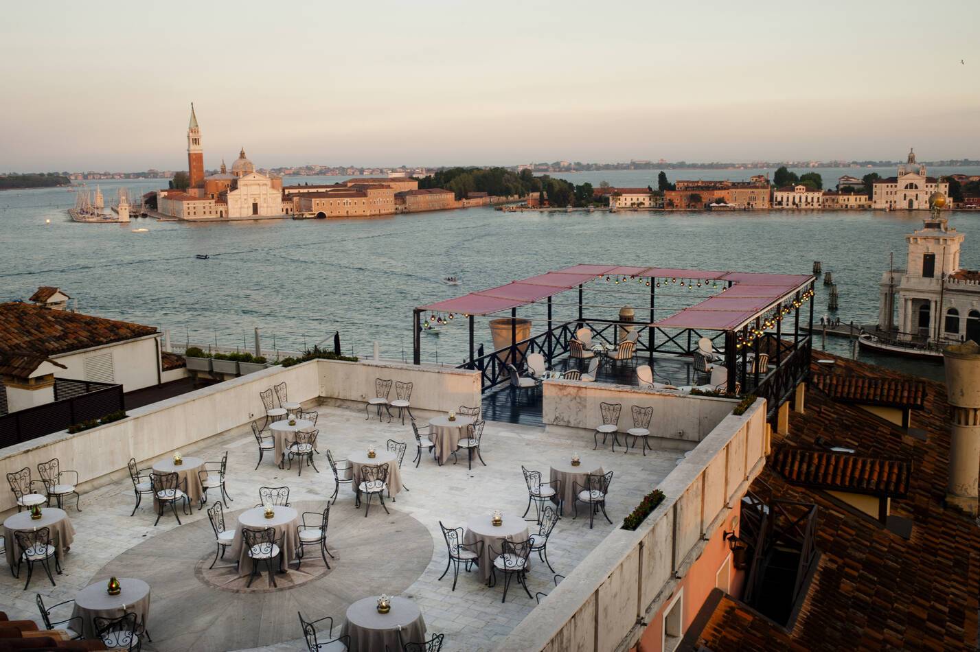 Bauer Palazzo Restaurant Terrasse Vue Mer Venise Italie