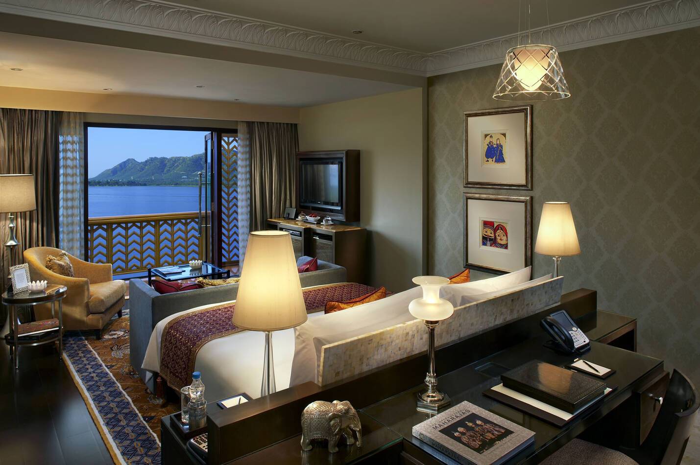 Leela Palace Udaipur Inde Lake View Room