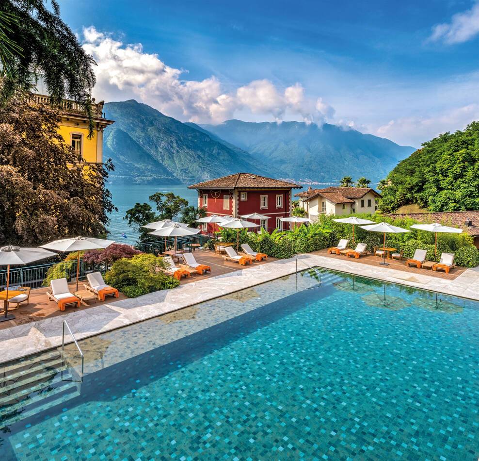 Grand Hotel Tremezzo Lac Come Italie Flowers Pool