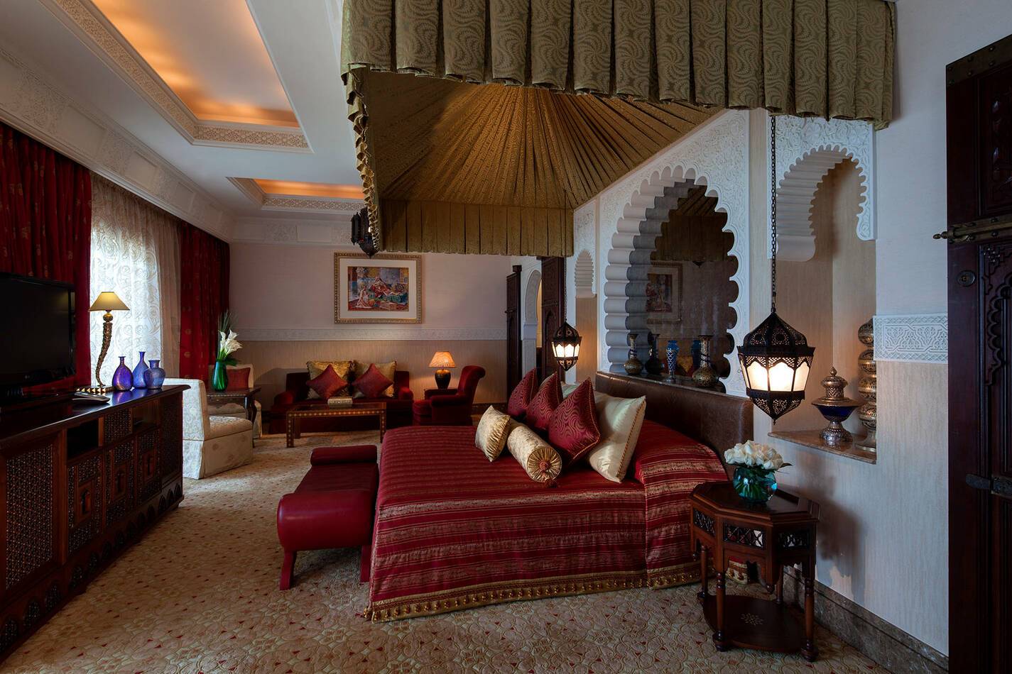 Jumeirah al Qasr Dubai one bedroom royal suite chambre