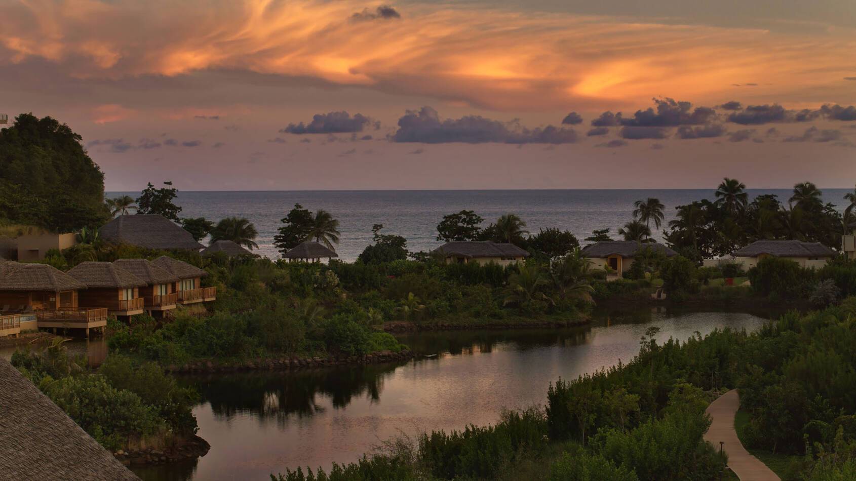 Six Senses la Sagesse Grenade Coucher Soleil