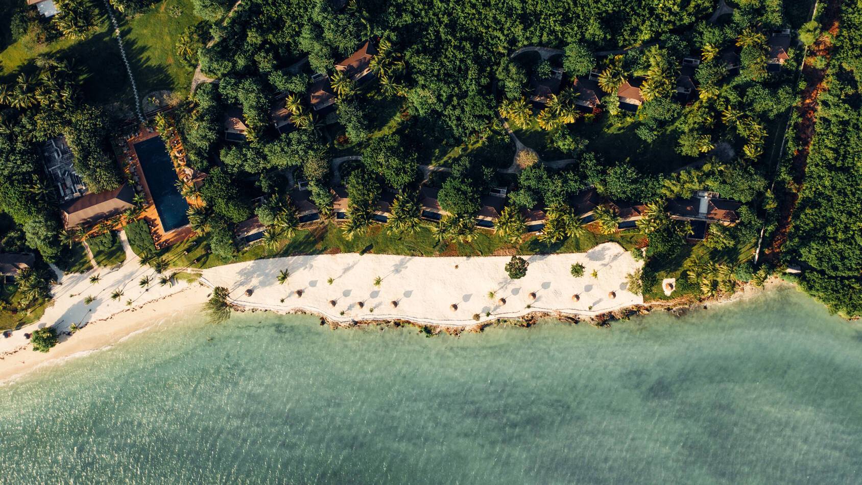 The Residence Zanzibar Vue Aerienne Plage