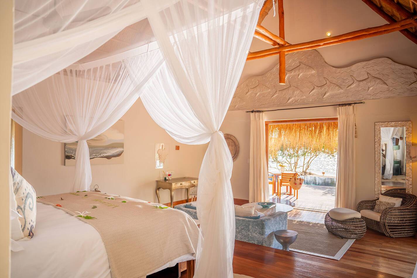 Azura Retreats Benguerra Presidential Villa Master bedroom terrace