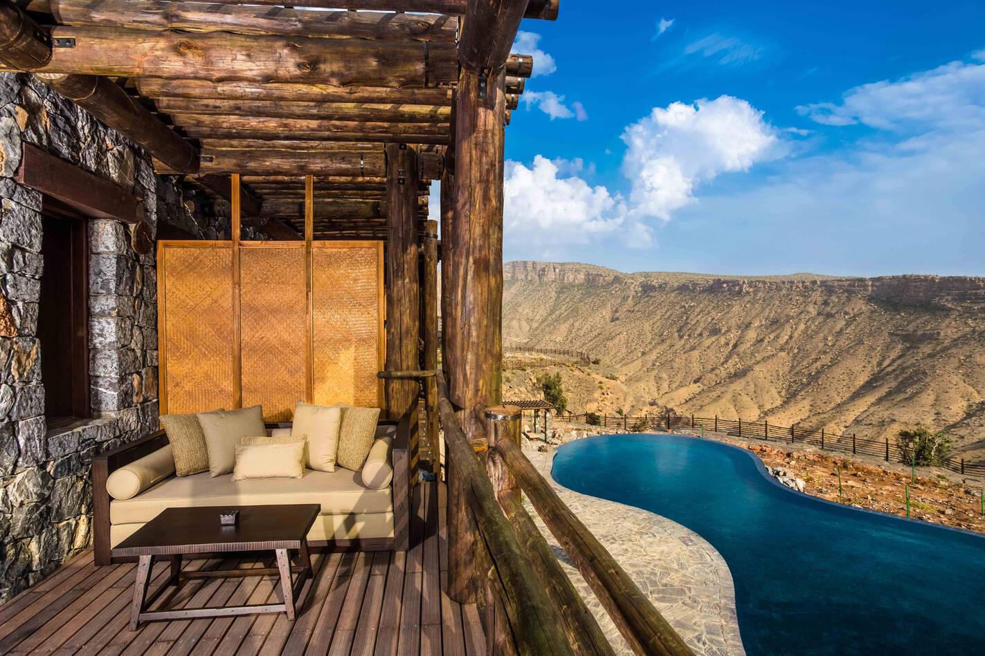 Oman Alila Jabal Akdhar Ridge View Balcony