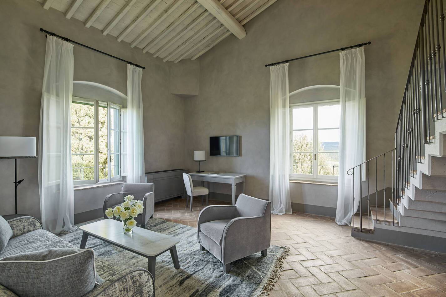 Como Castello del Nero Toscane Loft Suite Living Room