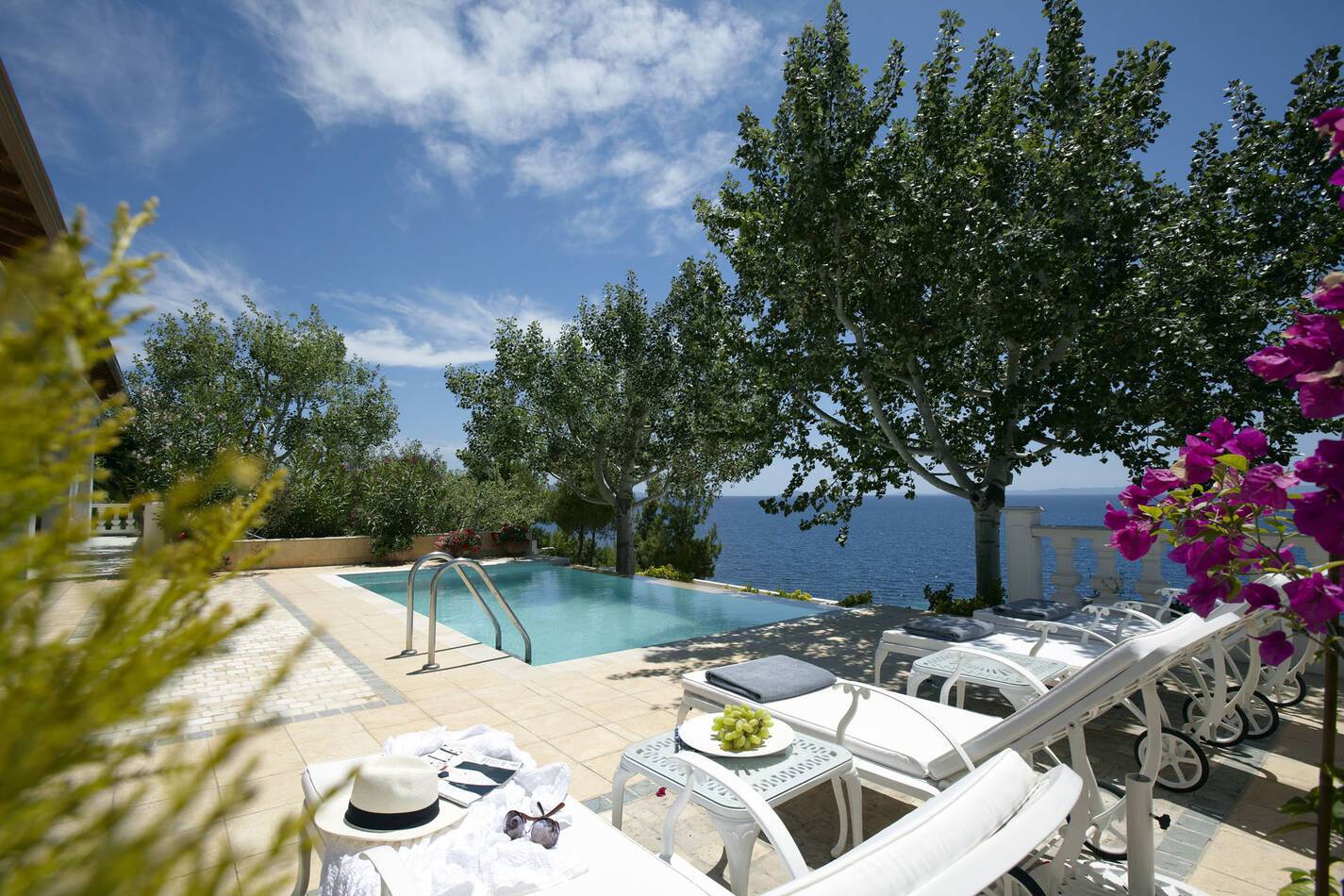The Danai Halkidiki Grece White Villa piscine
