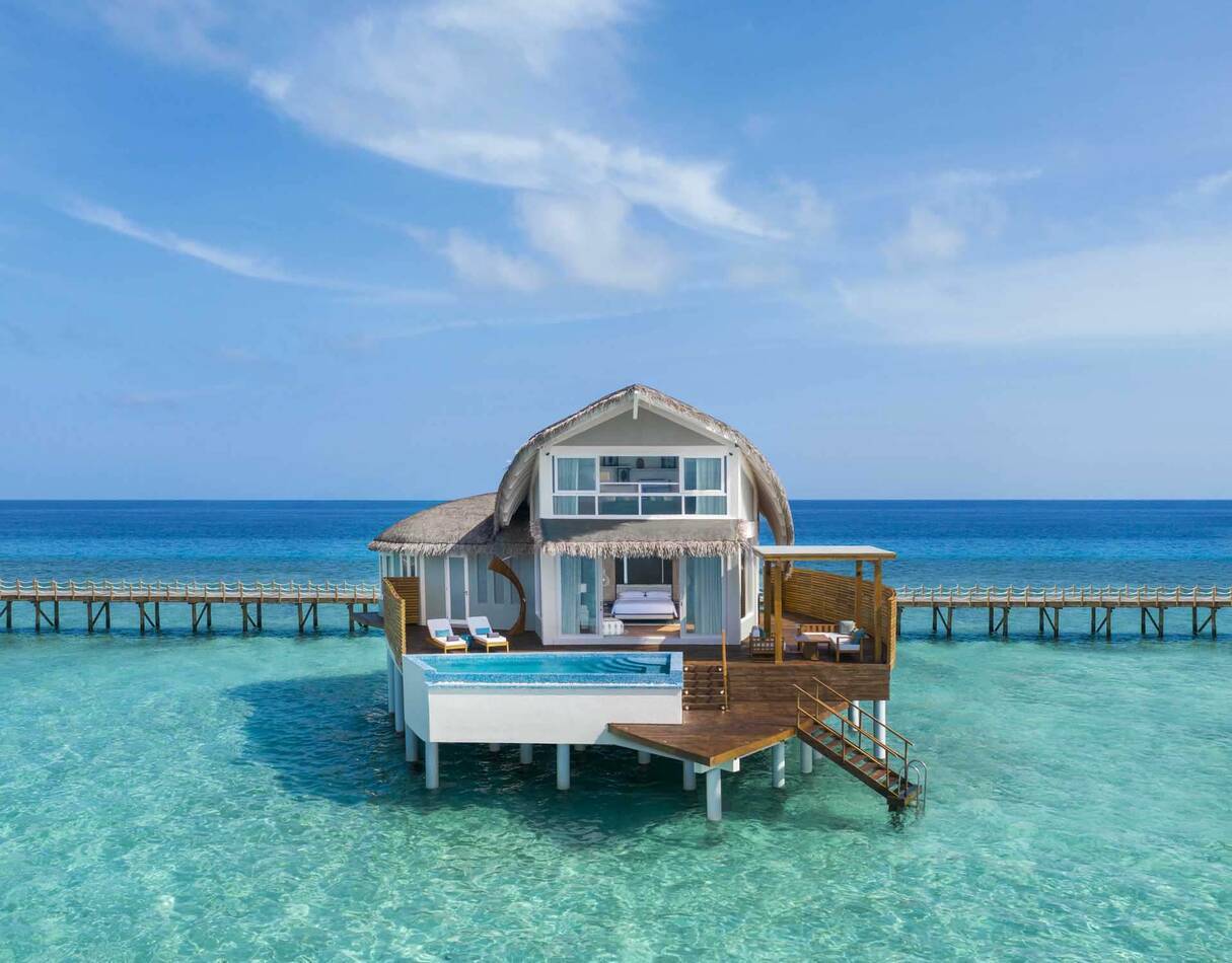 JW Marriott Maldives overwater pool villa