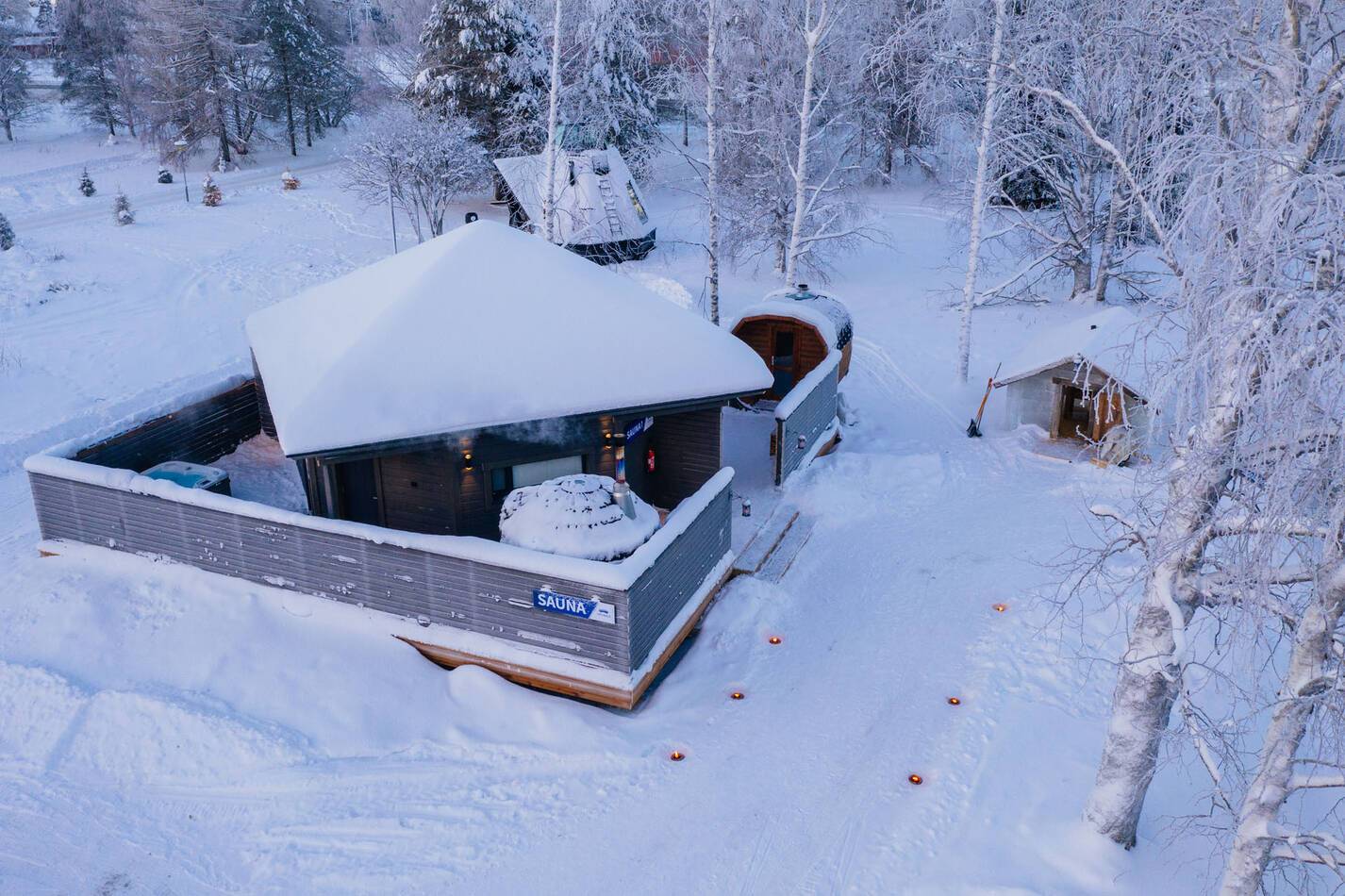 Apukka Resort Laponie Sauna Glace