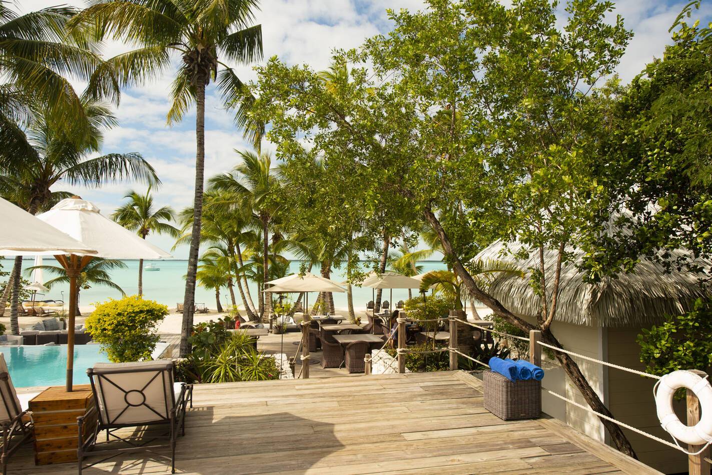 Tiamo Resort Bahamas Andros Terrasse