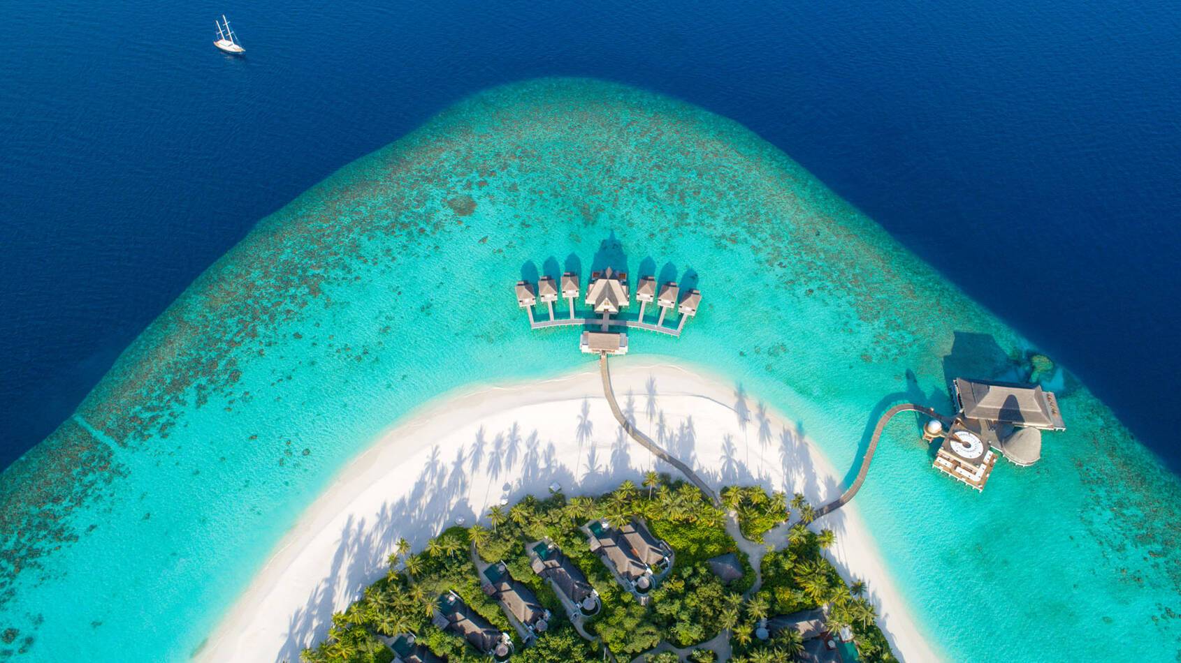 Anantara Kihavah Resort Maldives Vue Aerienne