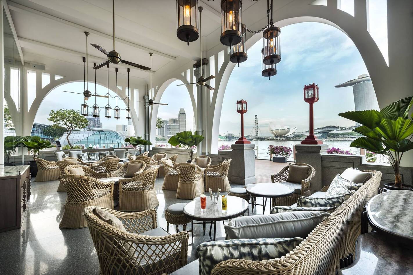 The Fullterton Bay Hotel Singapour Terrasse