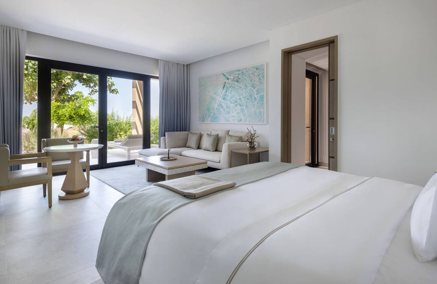 Zulal Wellness Resort Qatar Serenity Junior Suite Bedroom