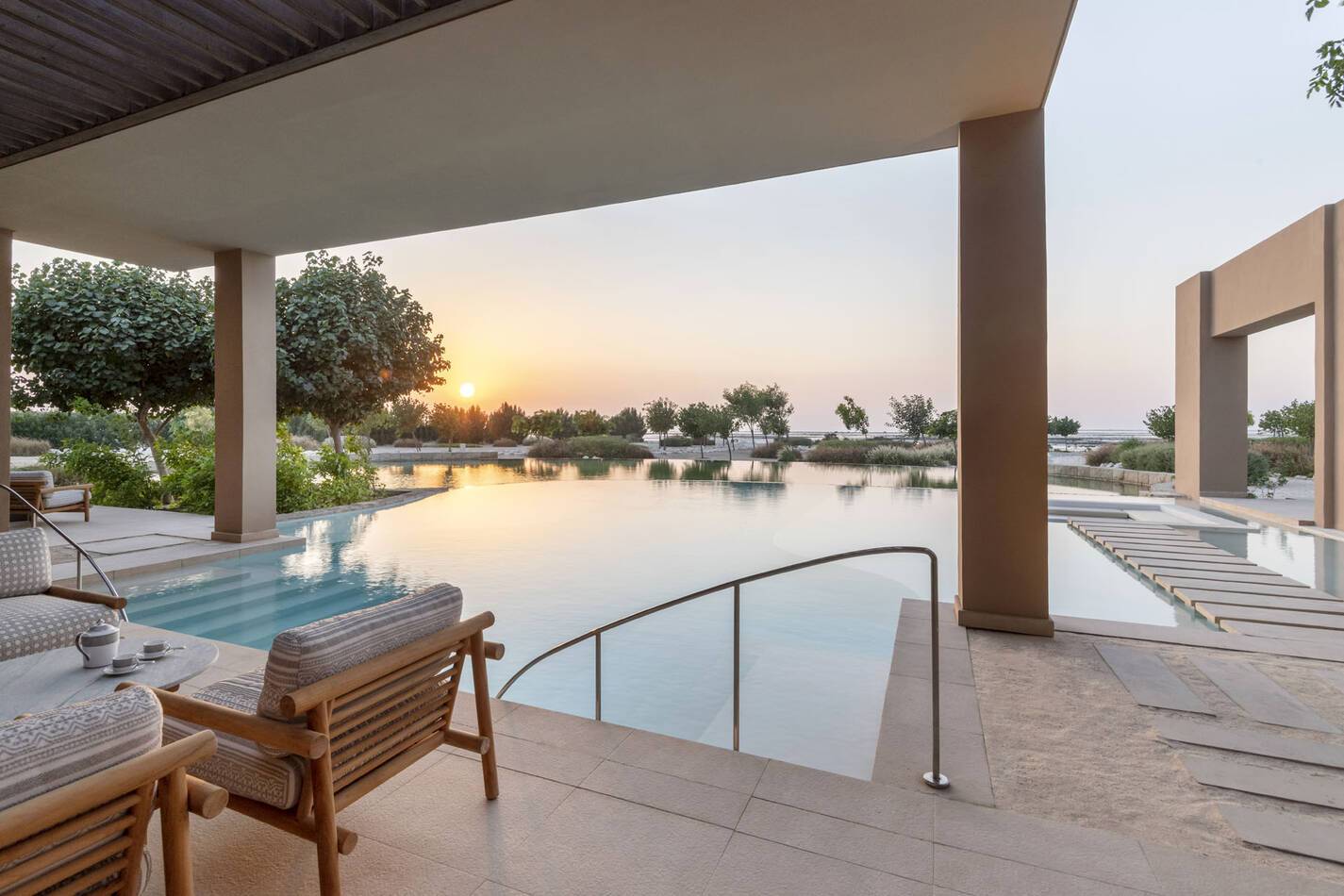 Zulal Wellness Resort Qatar Serenity Qataf Suite Balcony