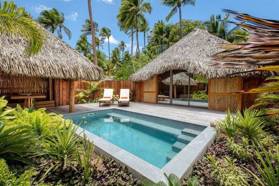 Bora Bora Pearl Resort garden villa with pool