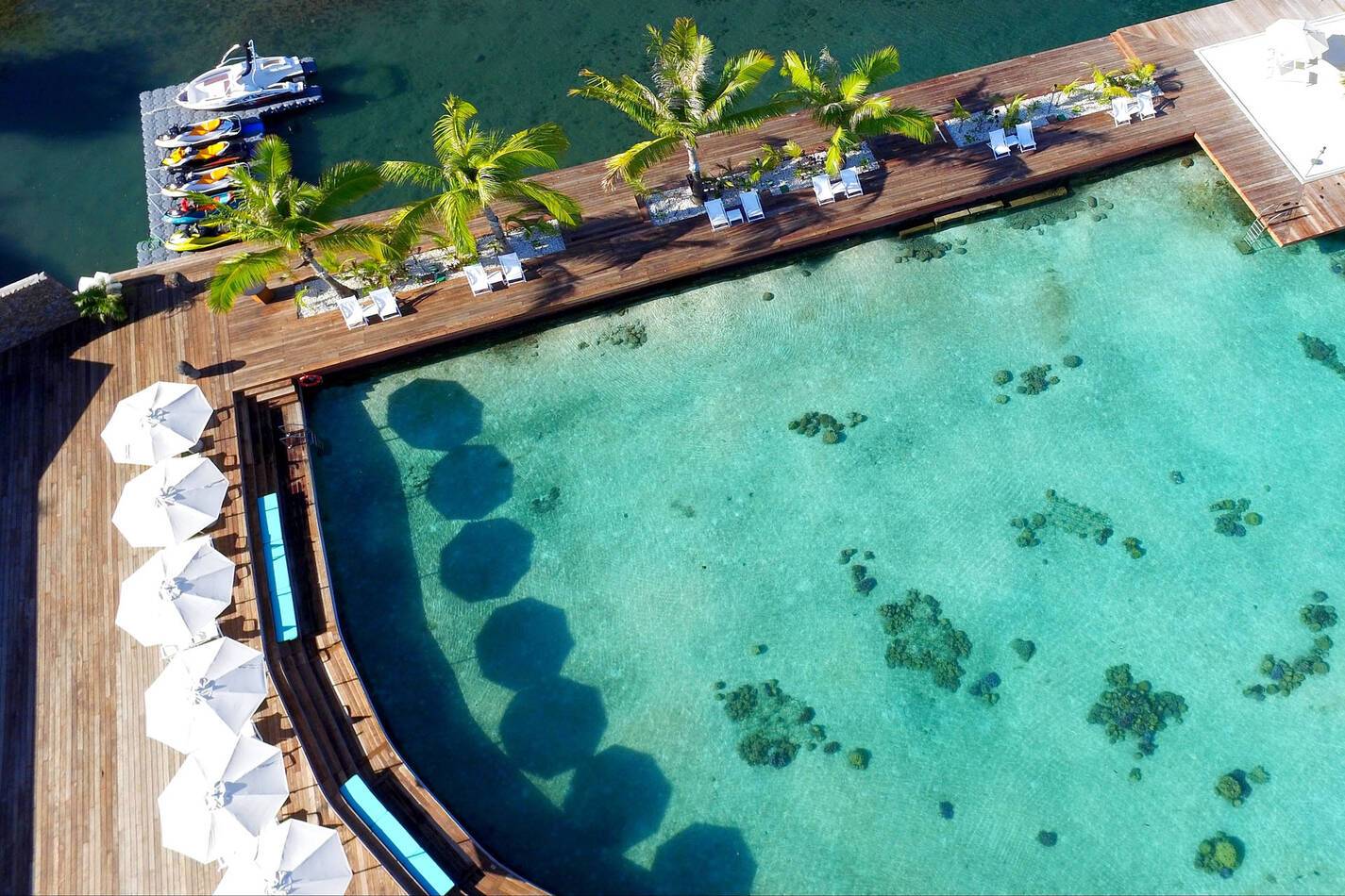 Te Moana Tahiti Resort aerial view 3 Colombini tahiti