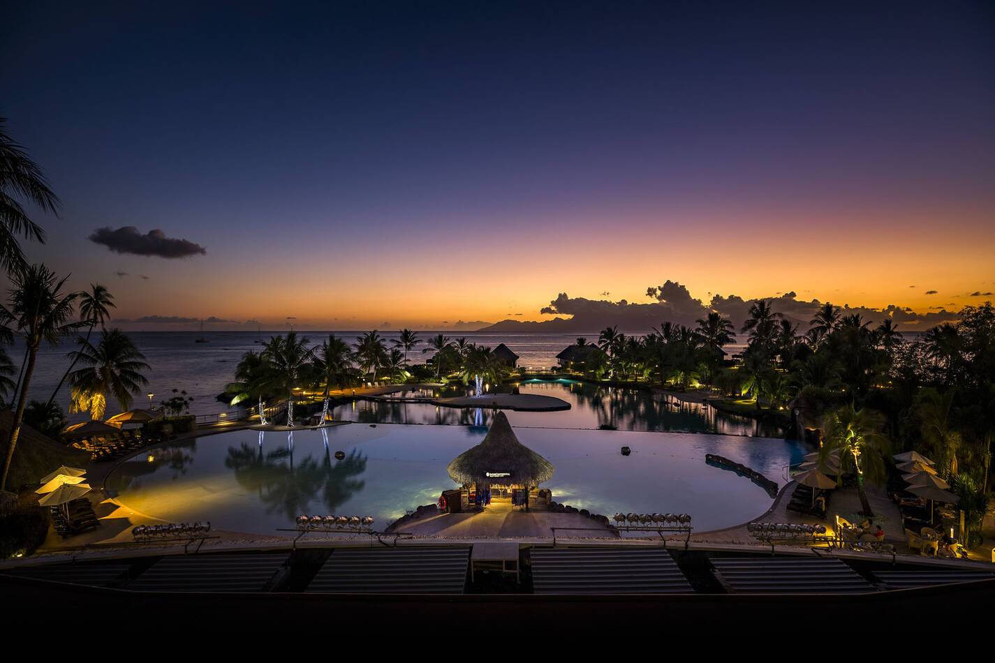 Intercontinental Resort Night Romeo Balancourt Tahiti