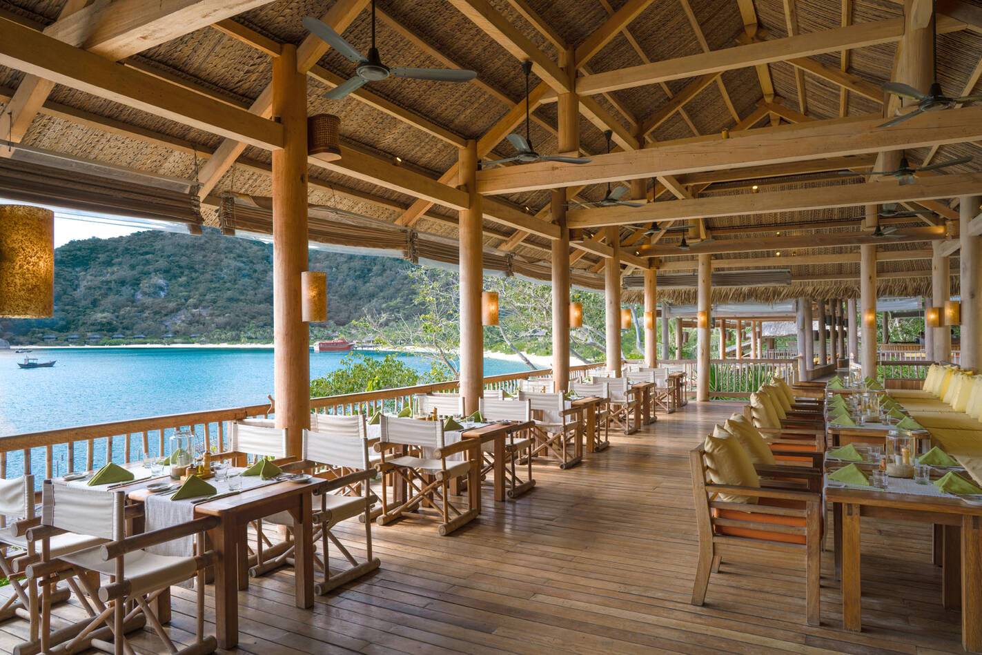 Six Senses Ninh Van Bay Vietnam Dining by the Bay