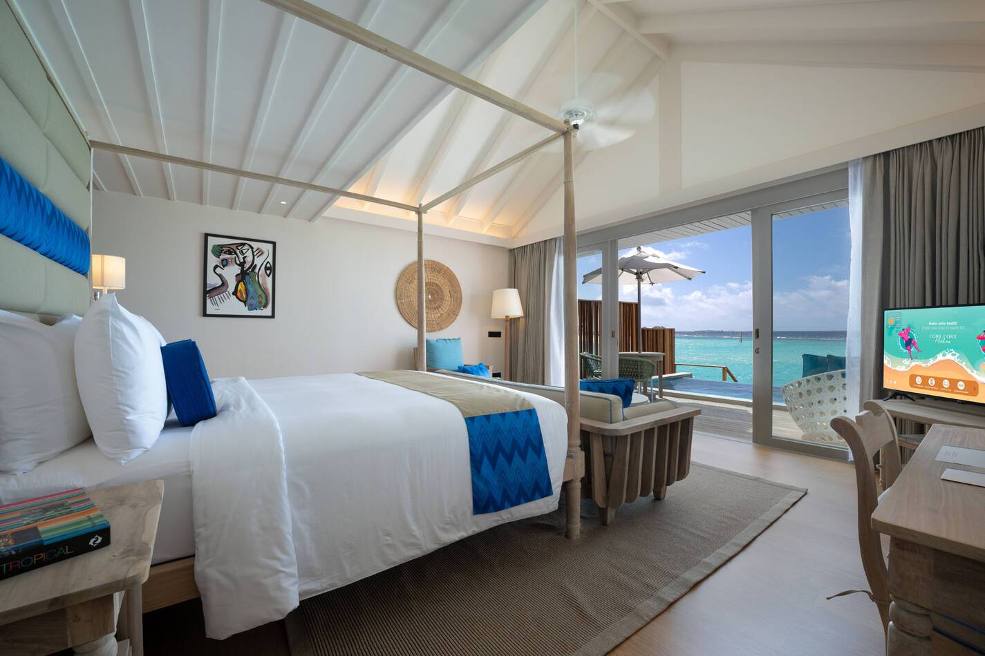 Cora Cora Maldives Lagoon Pool Villa Bedroom