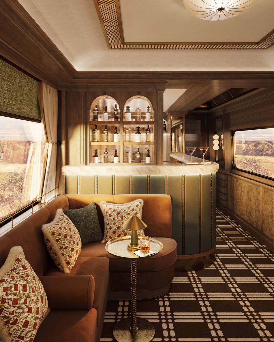 Britannic Explorer Belmond train Bar